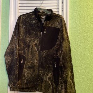 NWT Reel Legends Mens Camouflage Zip-Up Performance Jacket Large/Medium